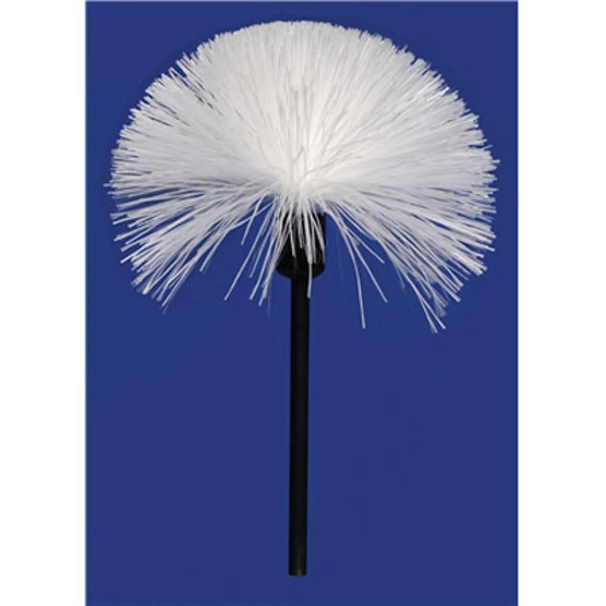 Black-handled fiberglass fingerprint brush in protective container, model 122L