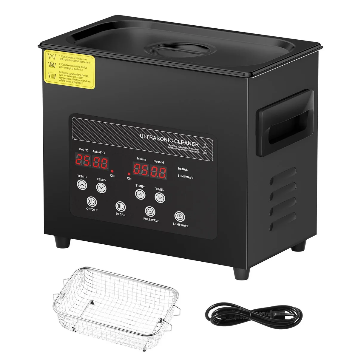 VEVOR VEVOR 3L 40kHz Ultrasonic Cleaner 120W Heater Timer — product photo