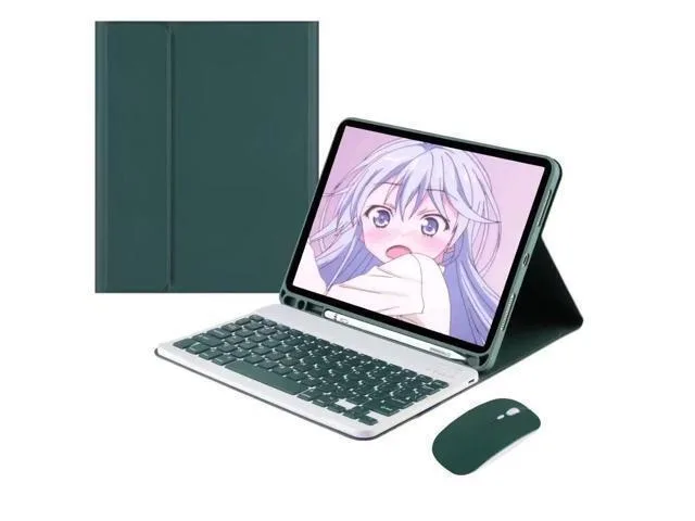 LORDWORLD LORDWORLD iPad 10.2/10.5 Keyboard Case with Mouse Teal — product photo
