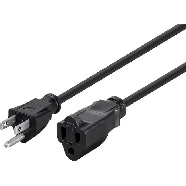 Monoprice Inc. Monoprice Inc. 5296 1ft 16AWG Power Extension Cord 13A NEMA 5-15P to NEMA 5-15R — product photo