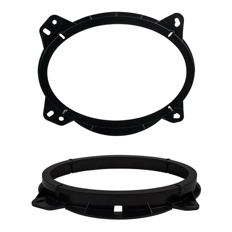 Pair of black plastic 6x9 speaker adapter brackets