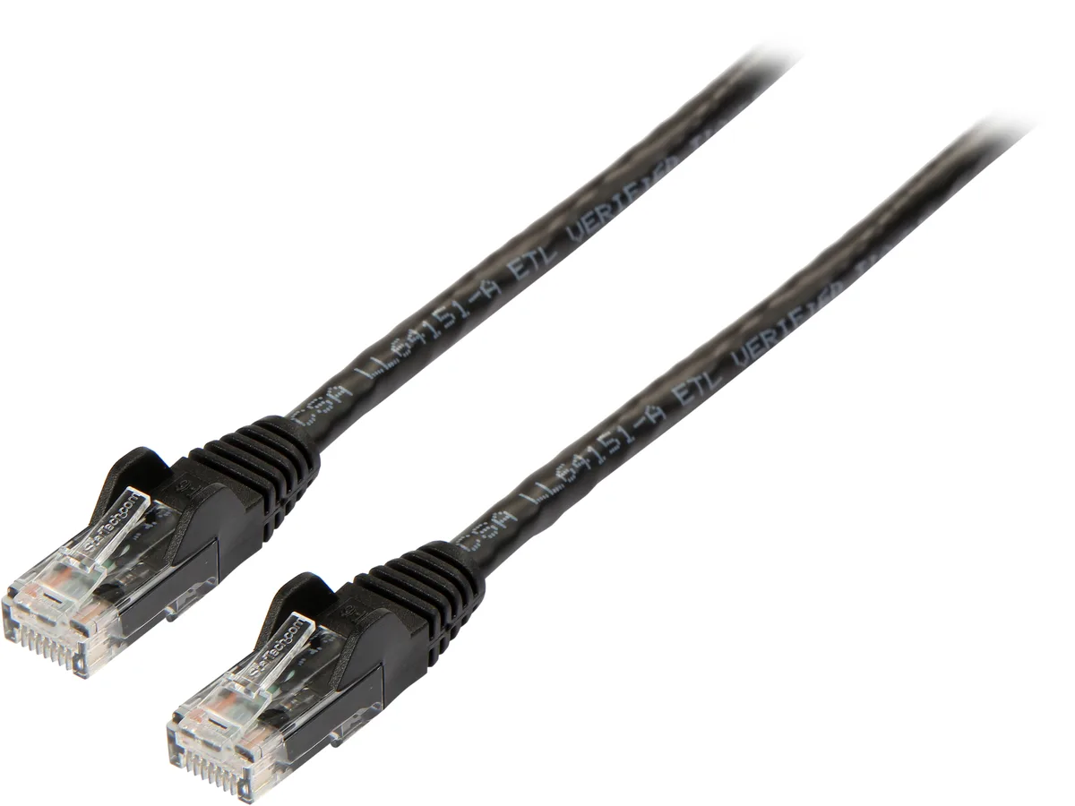 STARTECH STARTECH N6PATCH8BK network ethernet cable 8 ft Cat6 black — product photo