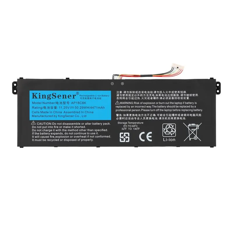KingSener KingSener AP18C8K laptop battery 4200mAh 48Wh 11.4V — product photo