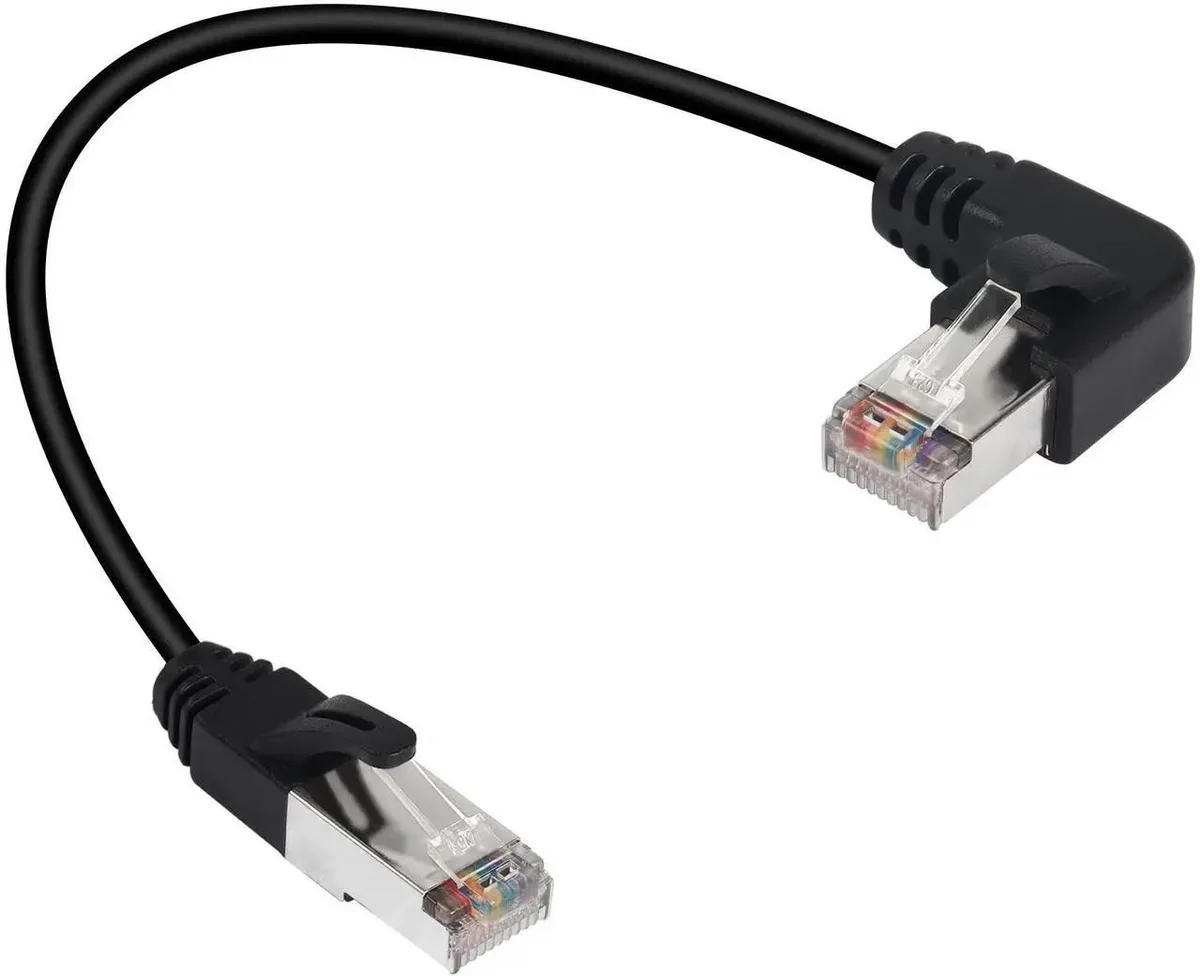SMUGDESK SMUGDESK 90° RJ50 10P10C Shielded Cat5E Cable 30cm 11.8in — product photo