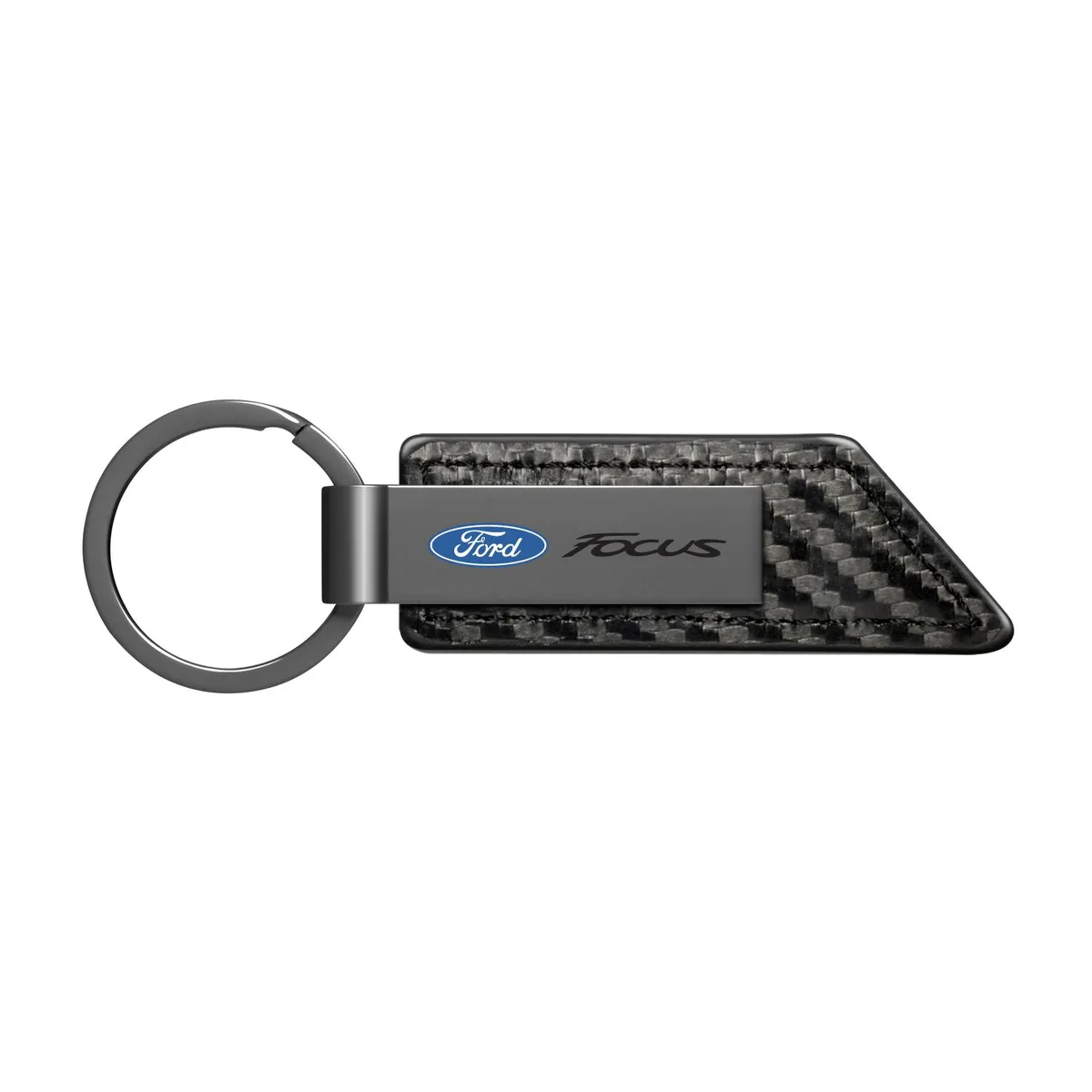 iPick Image, LLC iPick Image, LLC Ford Focus Key Chain Gunmetal Carbon Fiber Black Leather — product photo