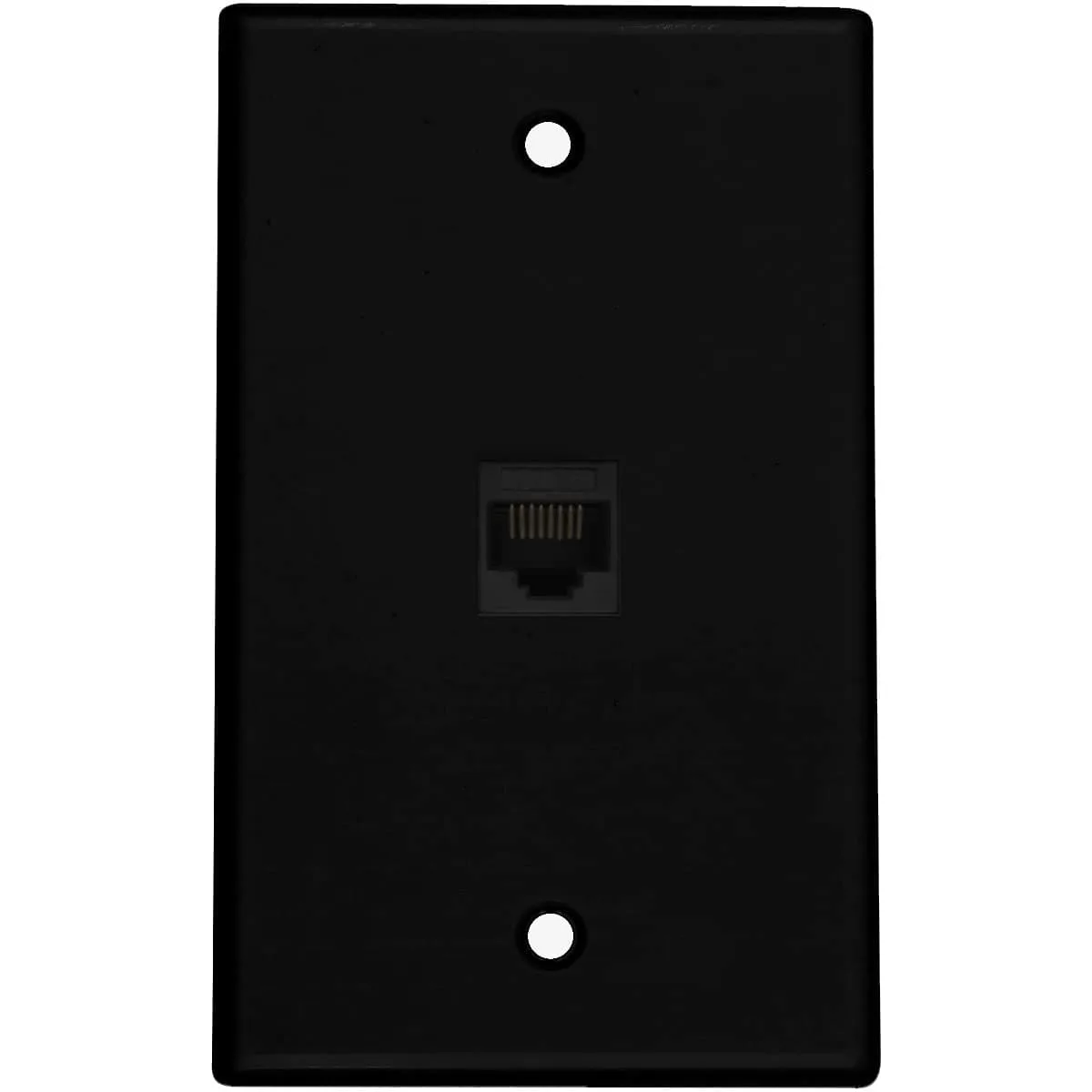Buyer's Point Buyer's Point 1 Port Cat6 Ethernet Wall Plate Black 1038 — product photo