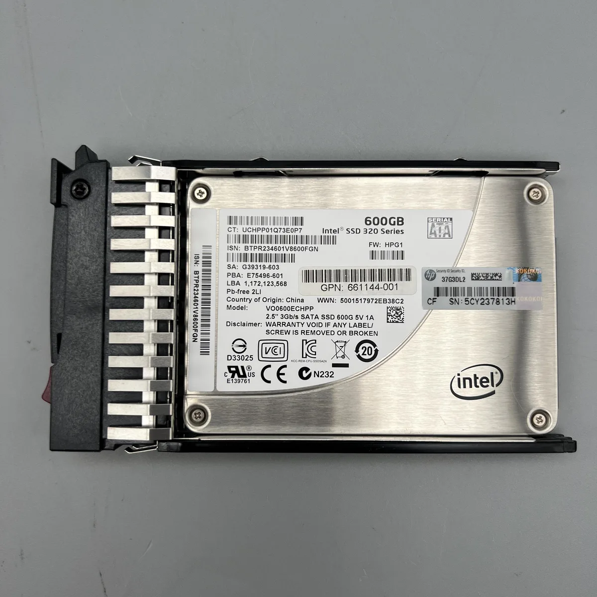 HP HP VO0600ECHPP 600GB 2.5" SATA internal SSD — product photo