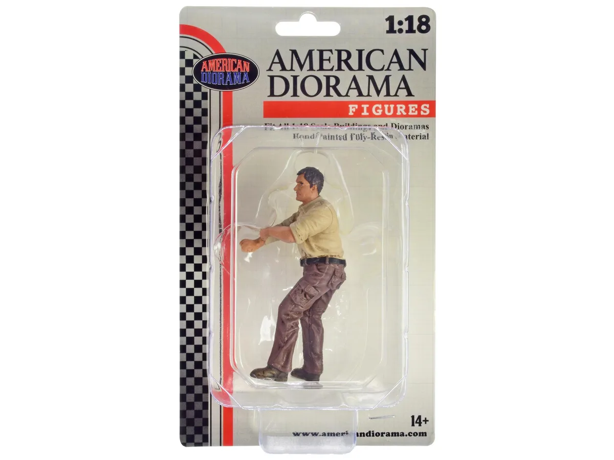 American Diorama American Diorama "4X4 Mechanic" Figure 3 1/18 scale hobby collectible — product photo