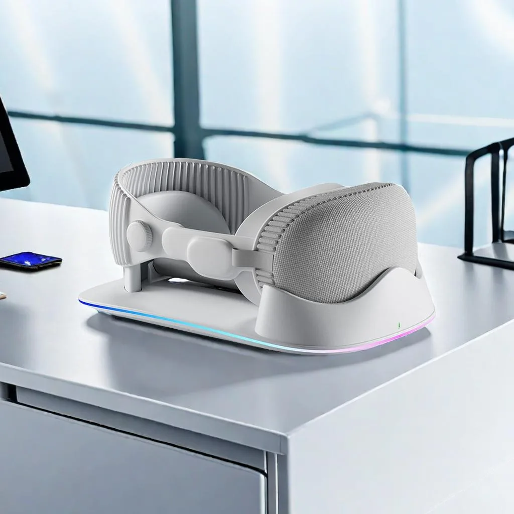 ZVTE ZVTE VR-015 Magnetic Wireless Charging Stand for Apple Vision Pro with Power Adapter — product photo