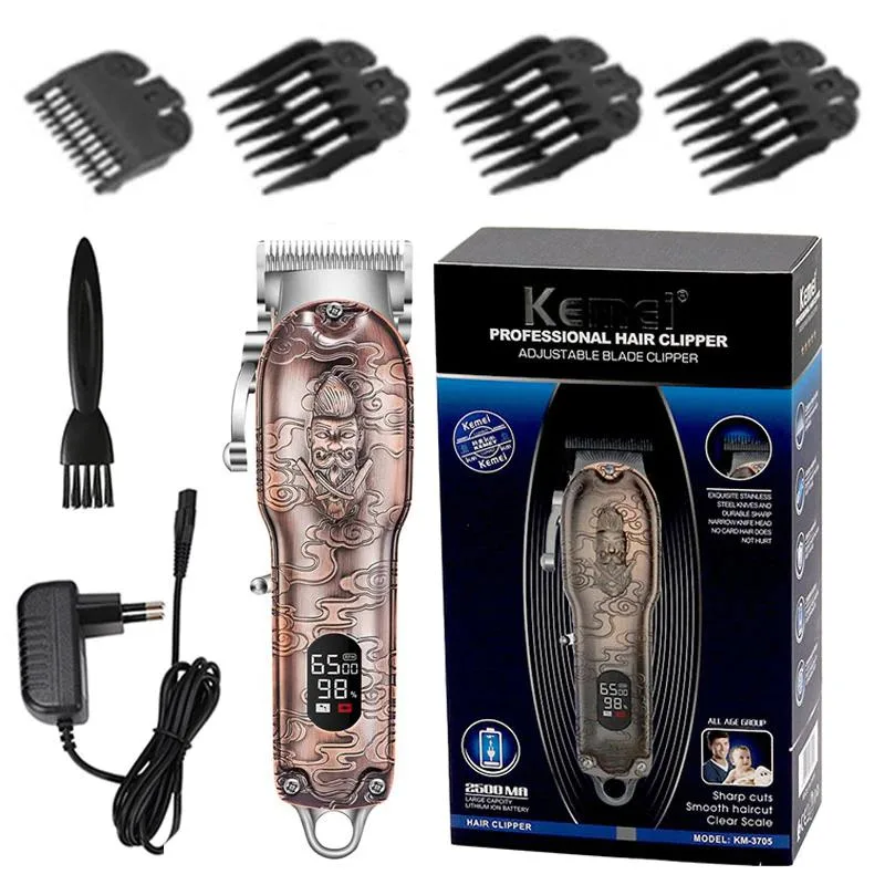 NO. NO. KM3705 full metal hair trimmer 0.5-20mm 90min lithium — product photo
