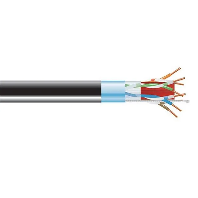 Black Box Corporation Black Box Corporation C6ABC51S-BK-1000 network ethernet cable 1000 ft CAT6A 650 MHz solid bulk F/UTP CMP black — product photo