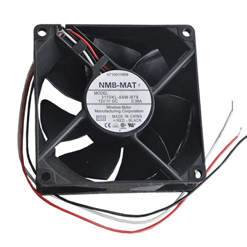 Fans Fans 3110KL-04W-B79 8025 12V 0.38A 4800RPM case fan — product photo