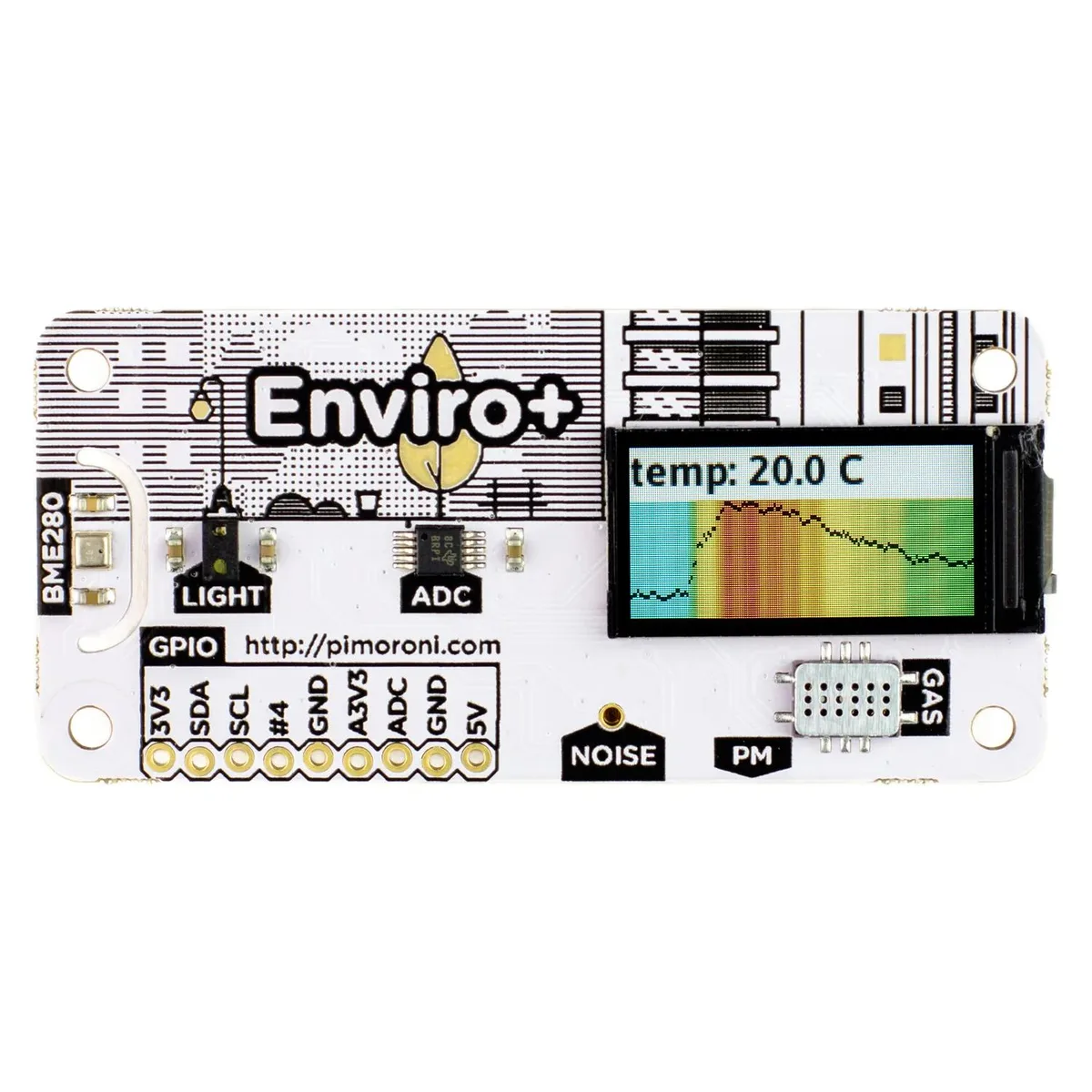 Pimoroni Pimoroni Enviro + Air Quality Development Board for Raspberry Pi — product photo