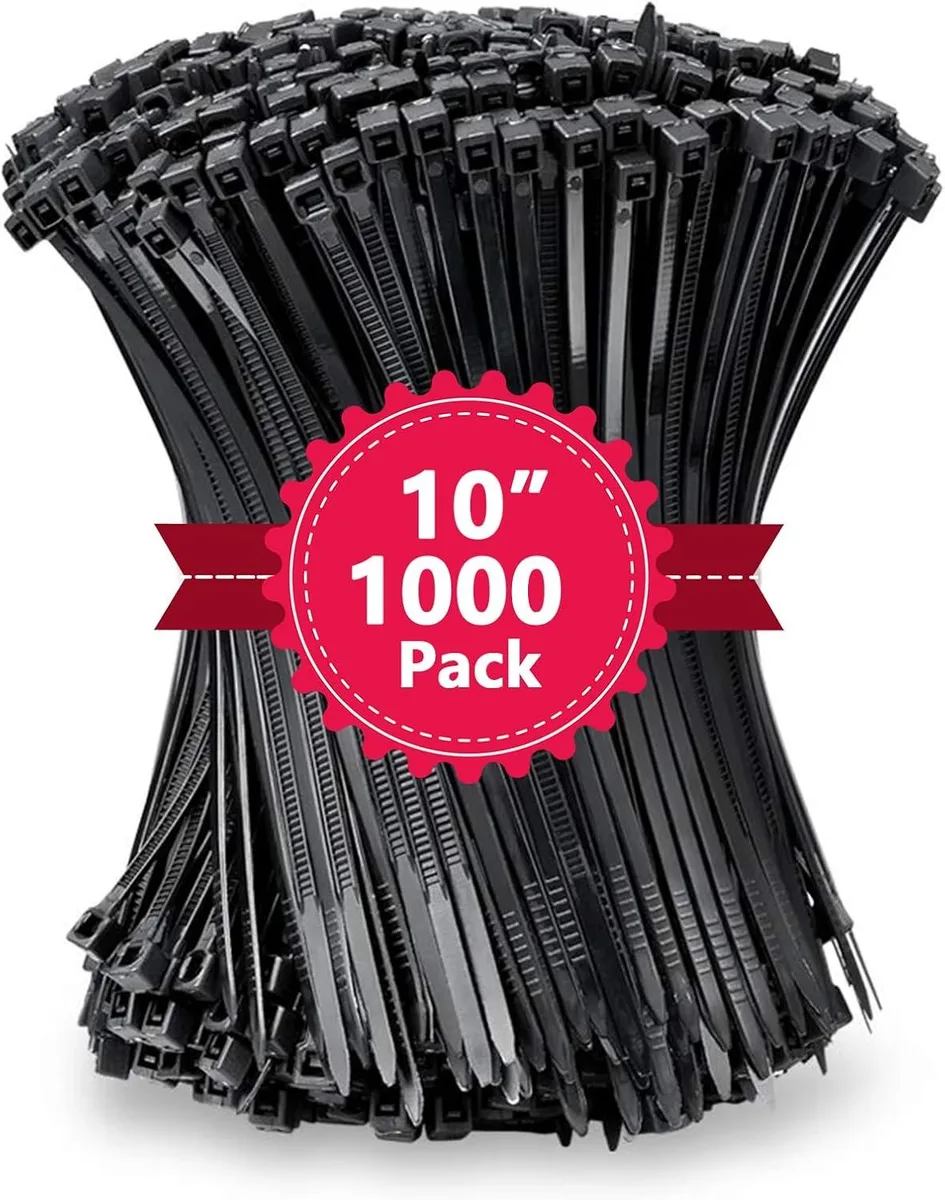 Ennovor Ennovor 1000 Pack 10 Inch 60lb Nylon Cable Ties accessory — product photo