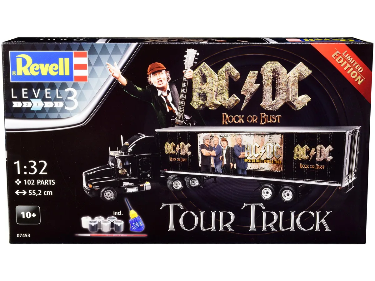 Revell Revell Kenworth Tour Truck "AC/DC Rock or Bust" 1/32 Scale Model Kit 102 Parts — product photo