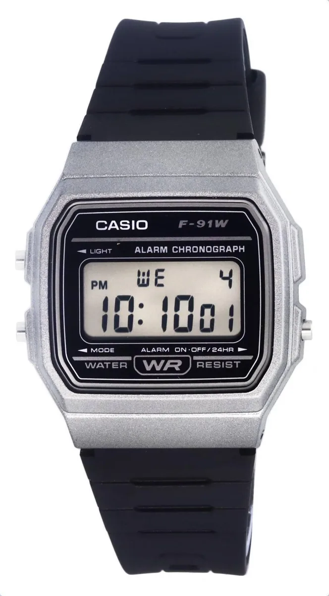 CASIO CASIO F-91WM-1B Digital Resin Watch Black Dial 35.20 mm — product photo