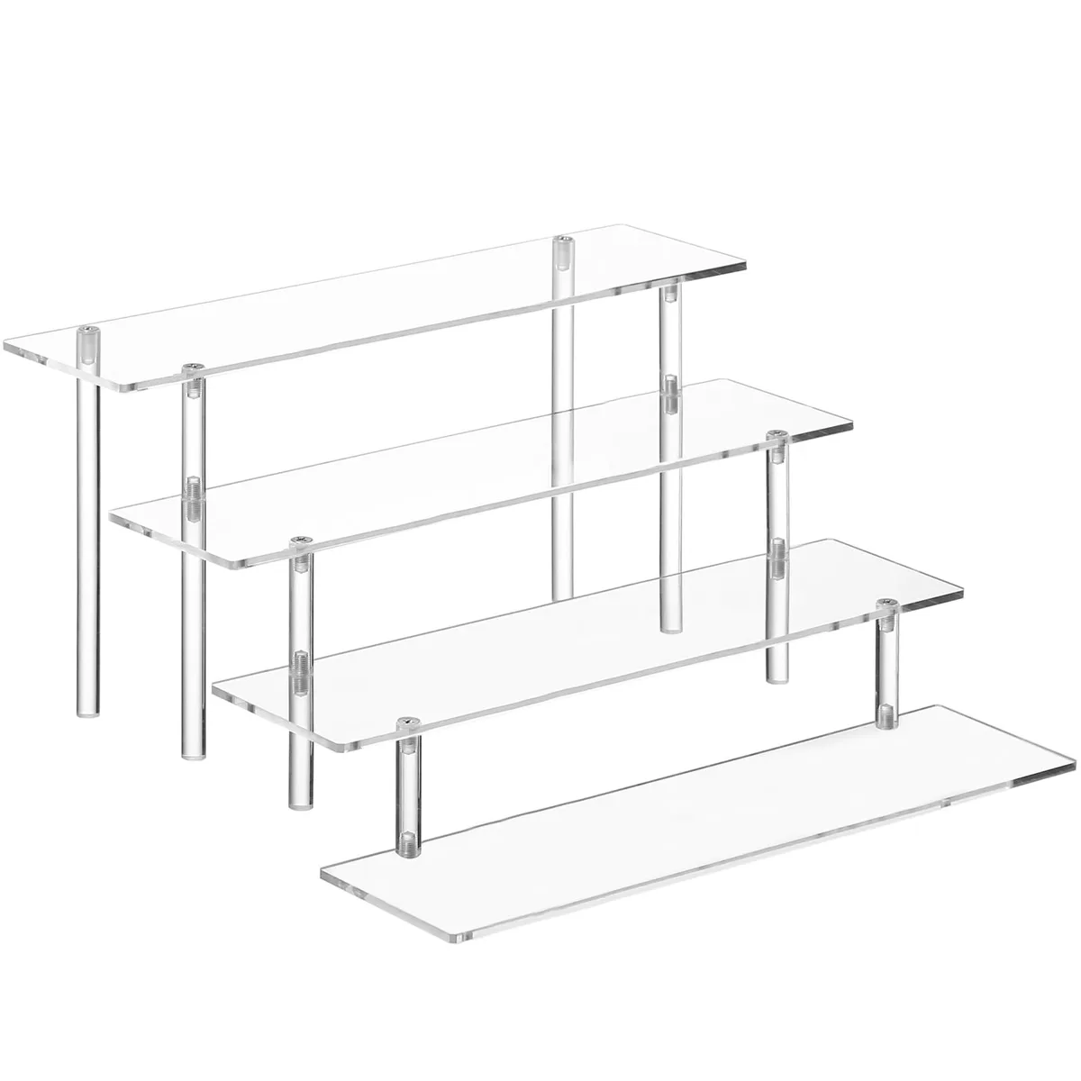  Avid stand004 4 Tier Acrylic Stand Black 11.6 x 3.0 in — product photo