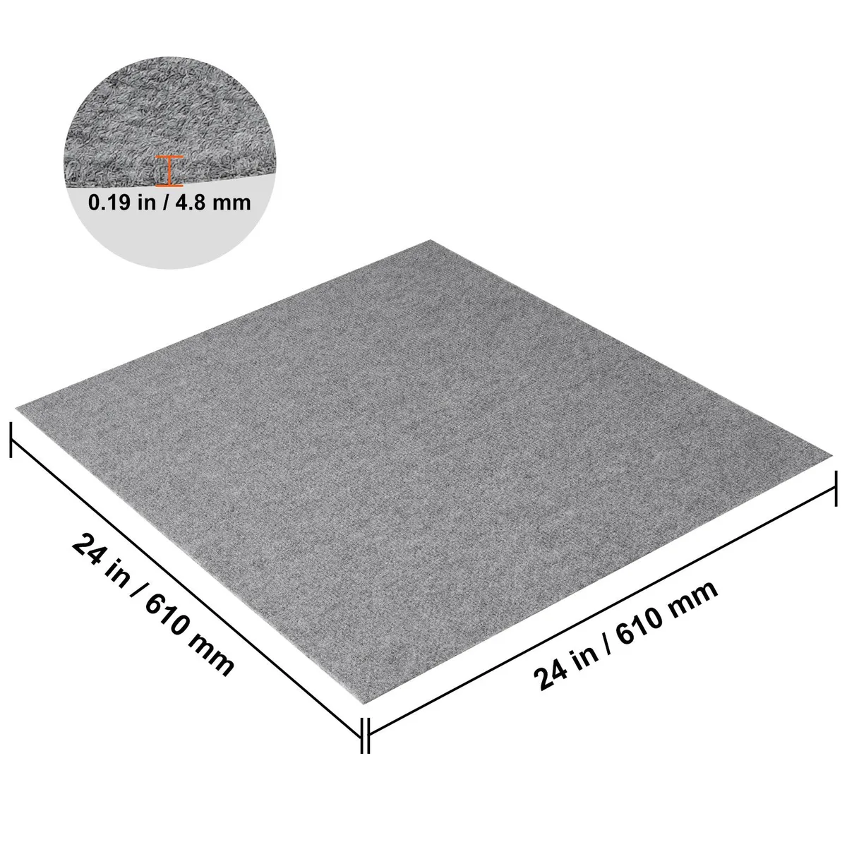 VEVOR VEVOR SS-FTDT391-2424-9 Specialty Appliance 24×24 9pcs Light Gray — product photo