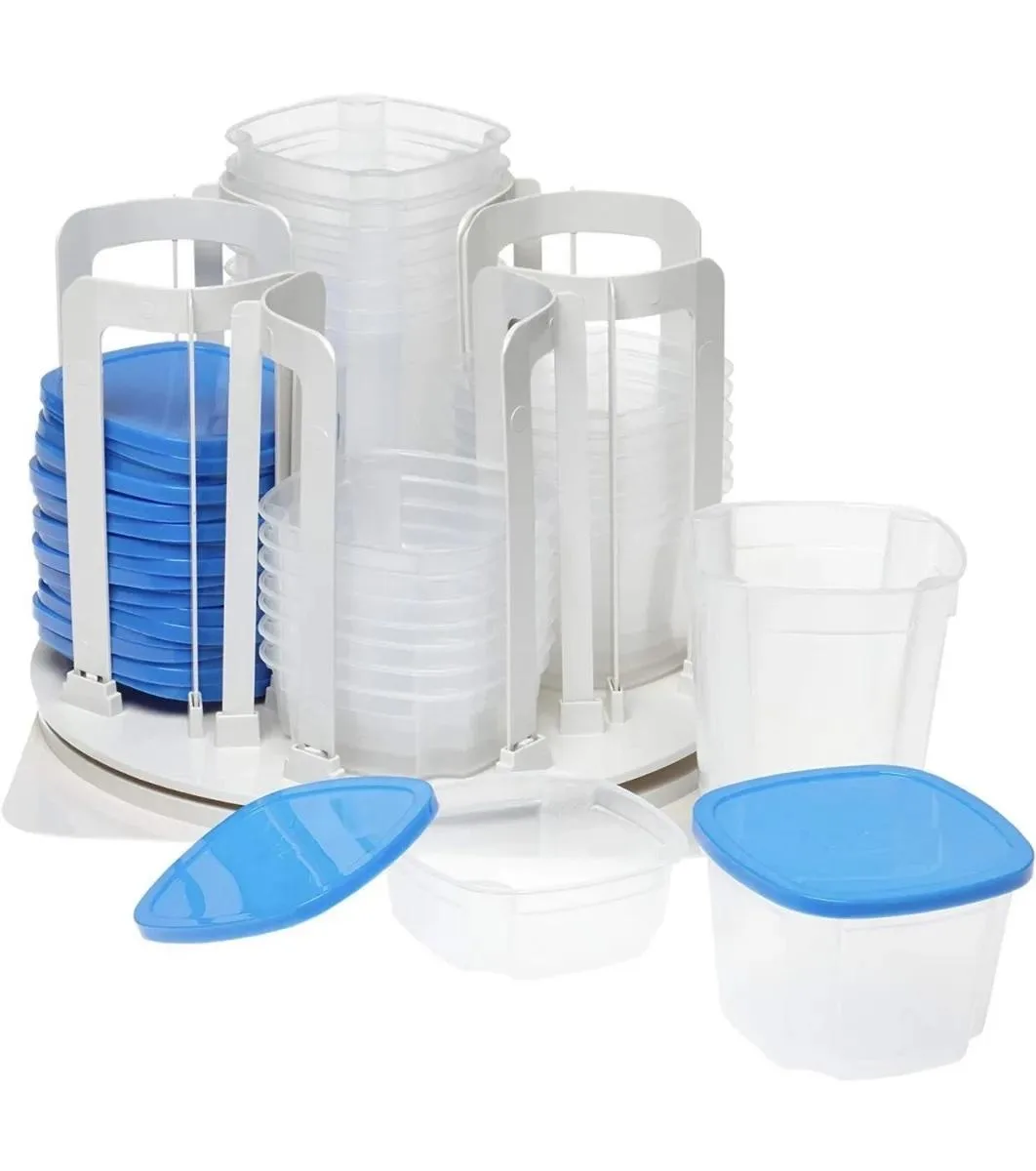 As Seen On TV As Seen On TV Spin 'N' Store 49-Piece Revolving Food Storage System Blue — product photo
