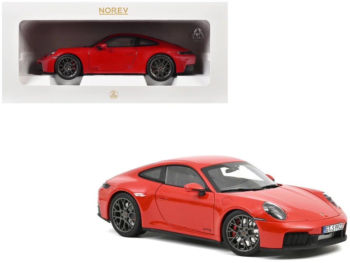 Norev Norev 2024 Porsche 911 Carrera 4 GTS Guards Red 1/18 Diecast Hobby Collectible — product photo