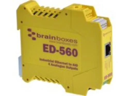Brainboxes Brainboxes ED-560 Ethernet to 4 Analogue Outputs + RS485 Gateway — product photo