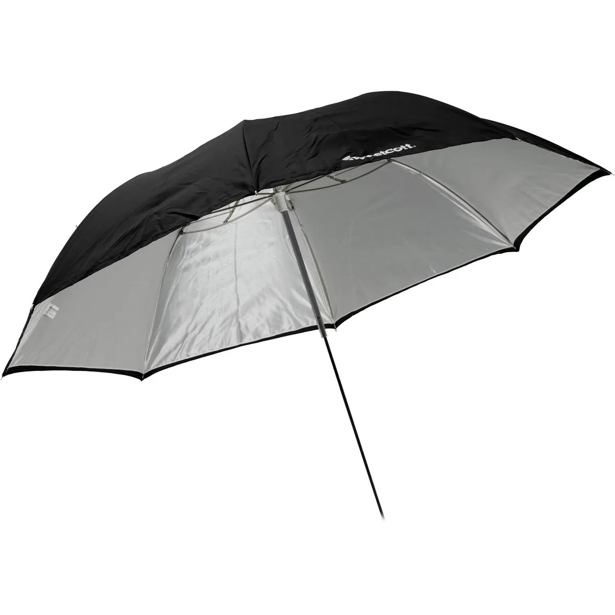 Westcott Westcott 2011 43 In. Collapsible White Satin Umbrella with Removable Black Cover — product photo