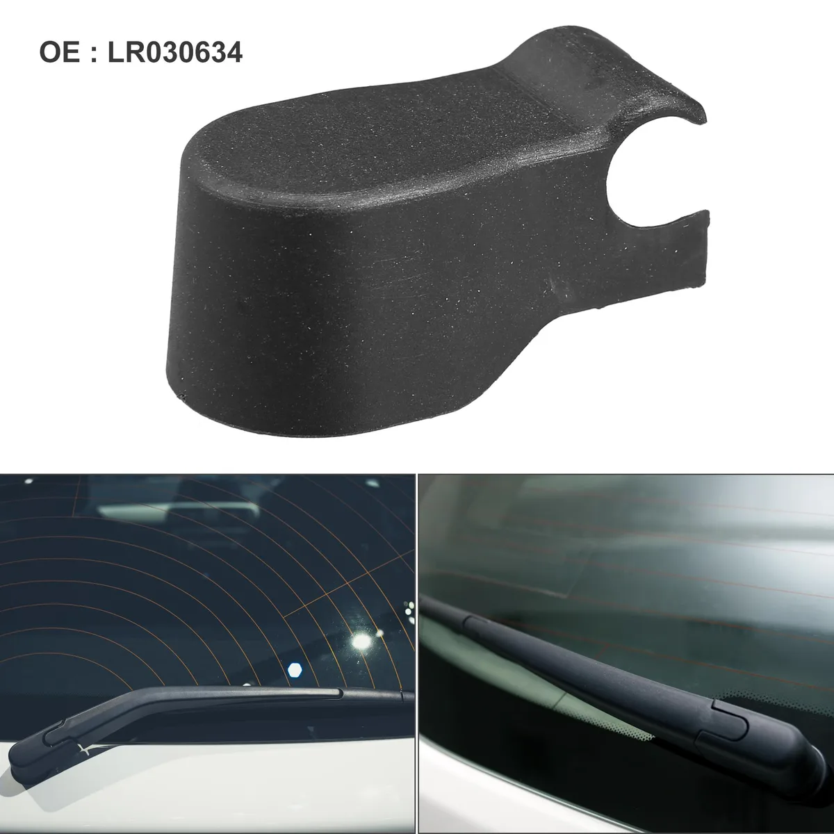 Unique-Bargains Unique-Bargains Rear Wiper Arm Nut Cover Cap for Land Rover LR2 2008-2015 Black — product photo
