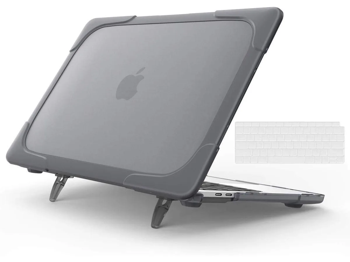 BONAEVER BONAEVER Hard Case MacBook Air 13 A2337 A1932 A2179 Gray with Kickstand and Keyboard Cover — product photo