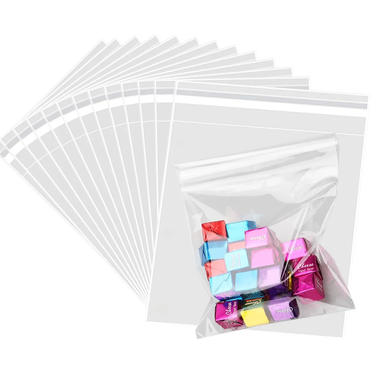  SOMIOCO 6x6in200pcs general craft bags 200 count 1.4 mil — product photo