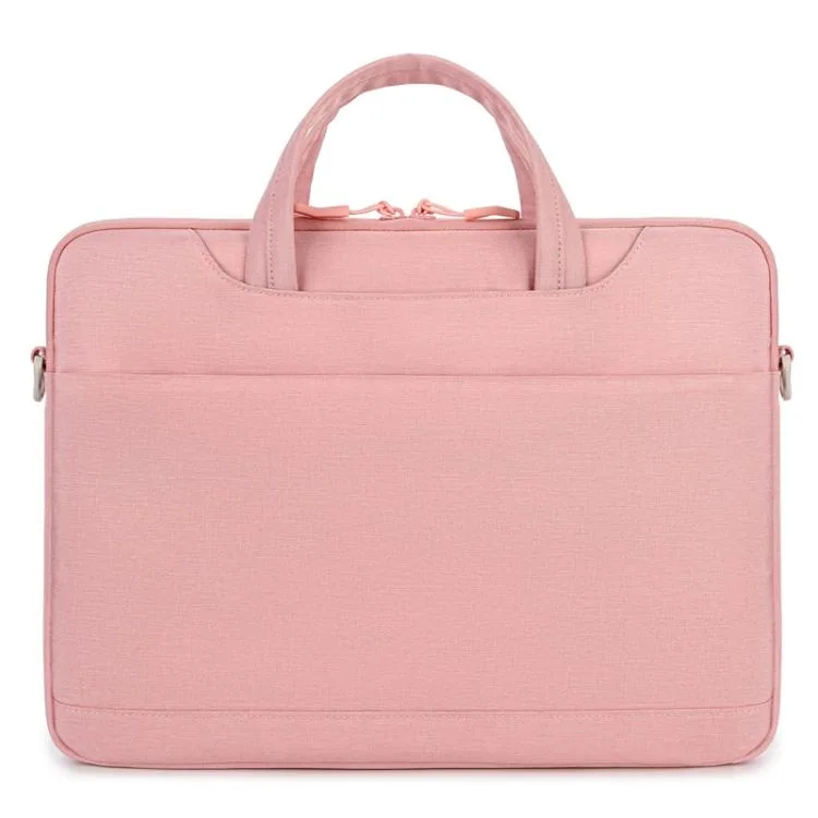 allentian allentian P510 Waterproof Oxford Cloth Laptop Handbag 13.3-14 inch Pink accessory — product photo
