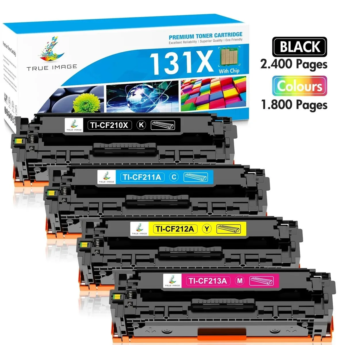 V4ink V4ink 4-pack CF210A toner cartridges for 131A LaserJet Pro 200 M251 M276 — product photo