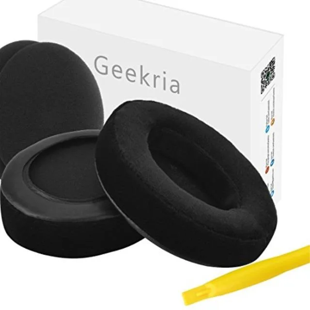 Geekria Geekria Comfort Velour Ear Pads for Skullcandy Hesh 2.0 Crusher (Black) — product photo