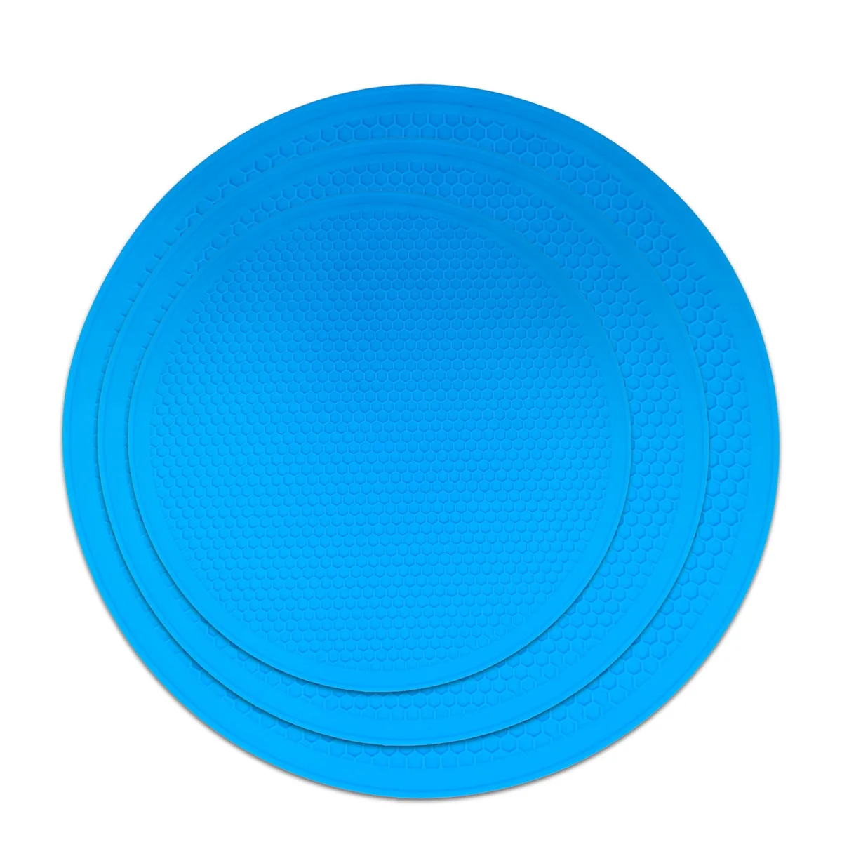 Warming Tray 11.81 in Blue Silicone 3-pack — product photo