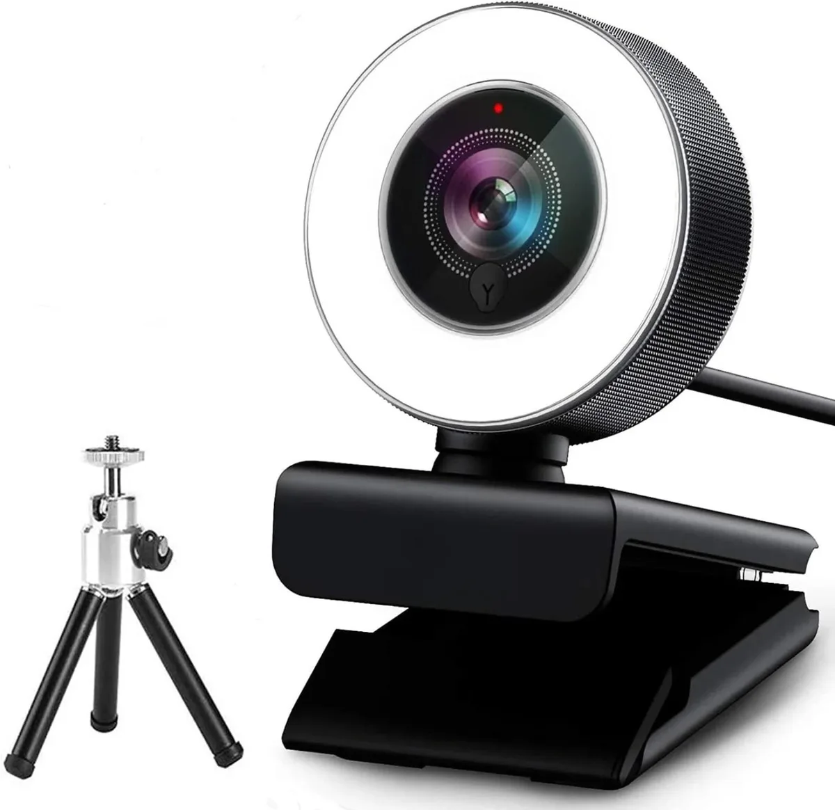 Unbranded 960A 1080p Webcam with Ring Light & Tripod — product photo