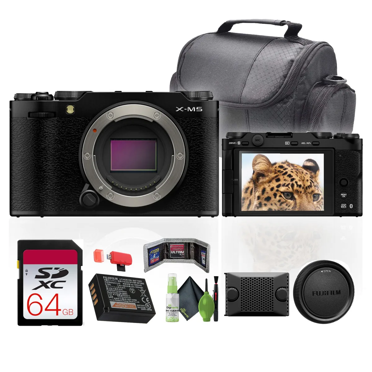 FUJIFILM FUJIFILM X-M5 Compact Mirrorless Camera Black 64GB — product photo