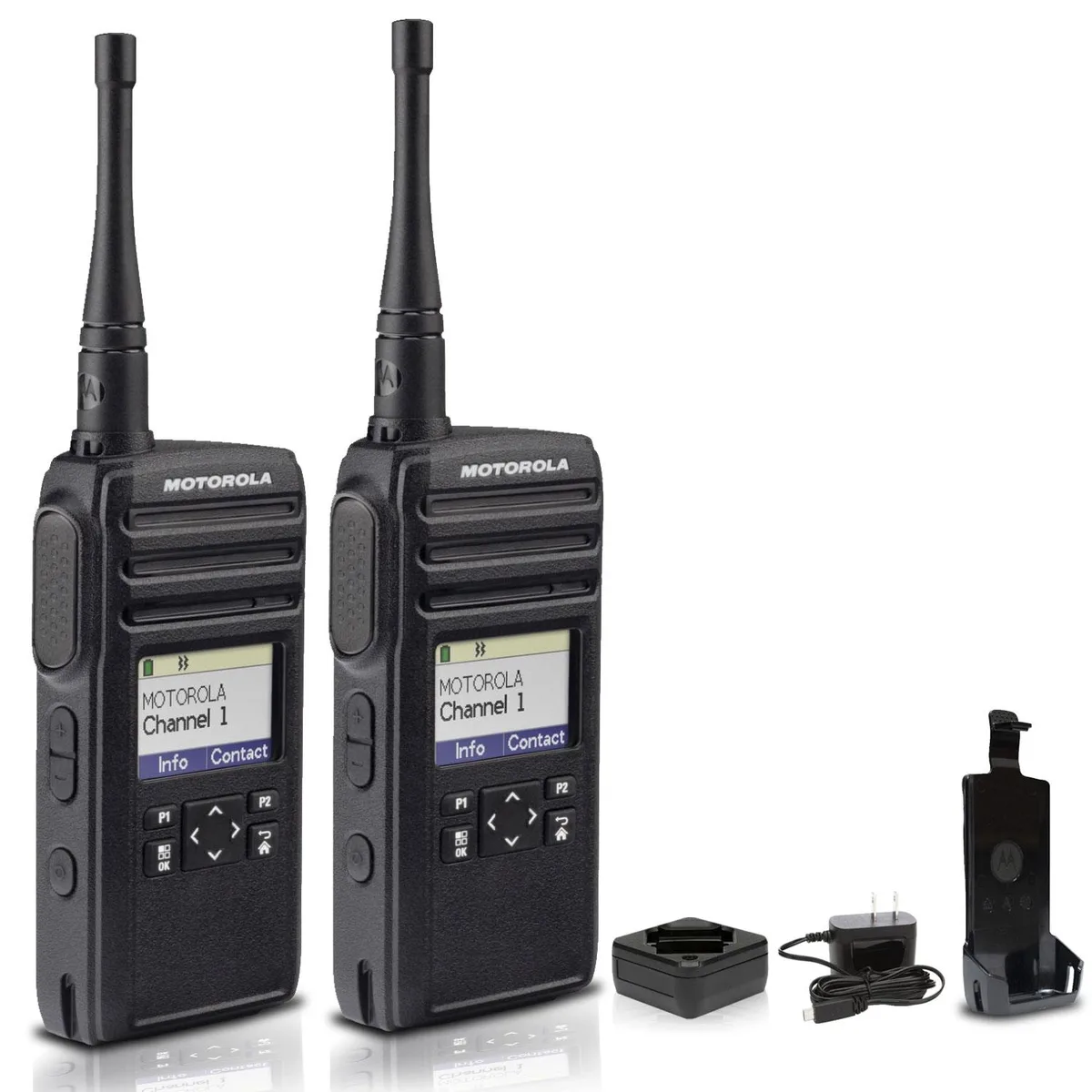 Motorola Motorola DTR700 900 MHz Digital Two-Way Radio 50 Channels 2-Pack — product photo