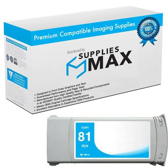 SuppliesMax SuppliesMax C4931A Cyan 680 ml Inkjet Cartridge — product photo