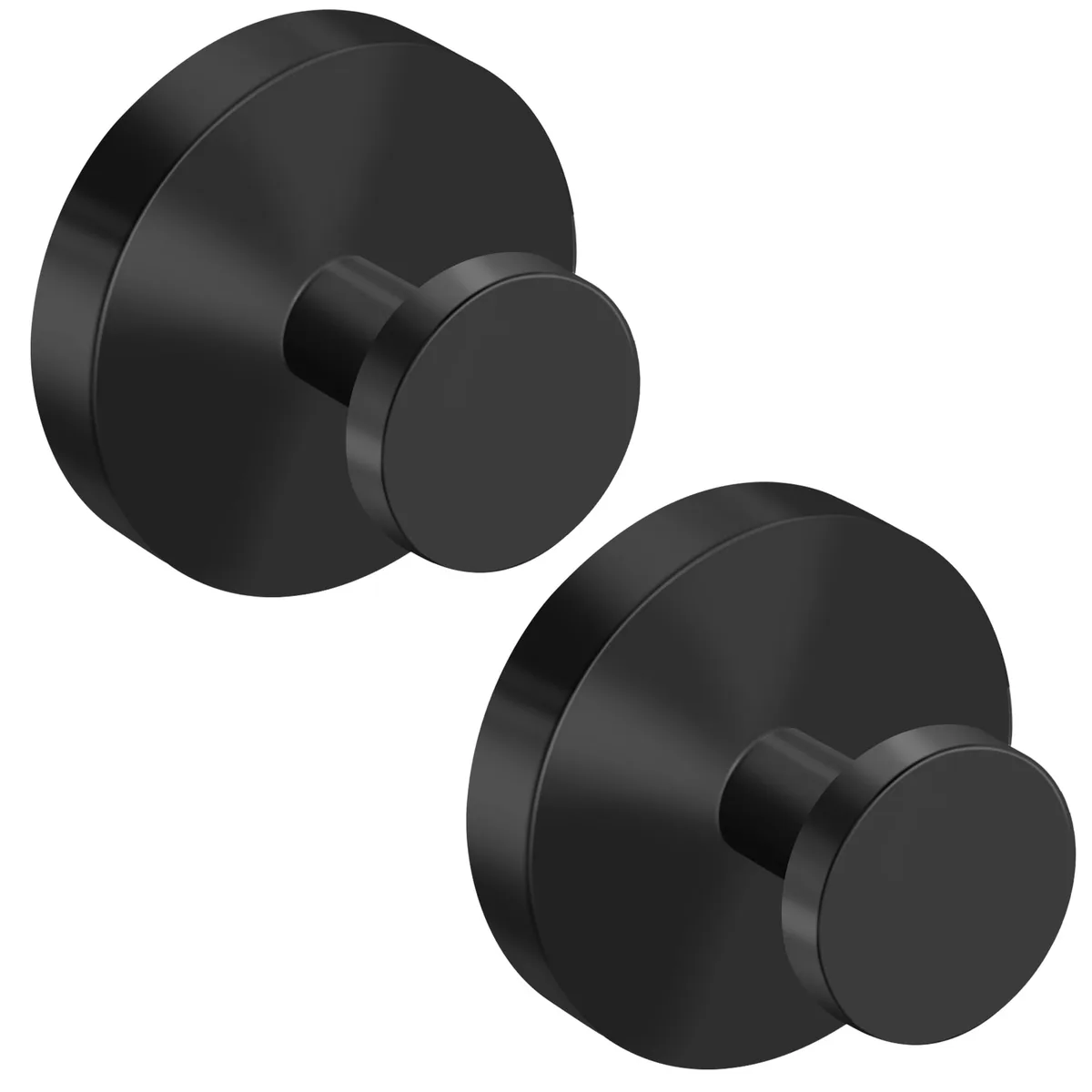 Suction cup hook with stainless steel finish