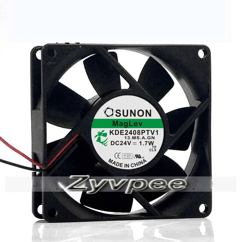 Zyvpee Zyvpee KDE2408PTV1 80x25mm 24V 1.7W 2-wire case fan — product photo