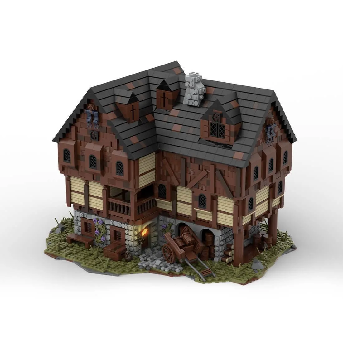 ZITIANYOUBUILD ZITIANYOUBUILD MOC-49721 Medieval House #3 Tavern 5098 Parts — product photo