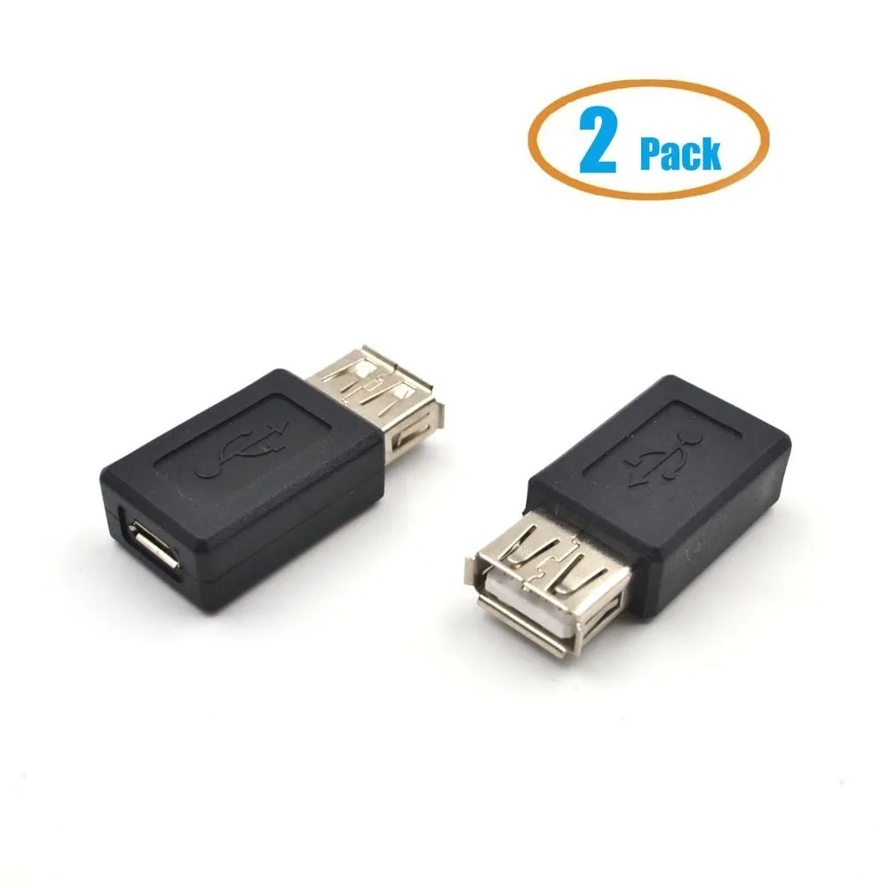 TeKit TeKit USB 2.0 A Female to Micro Female Adapter 2 Pack — product photo