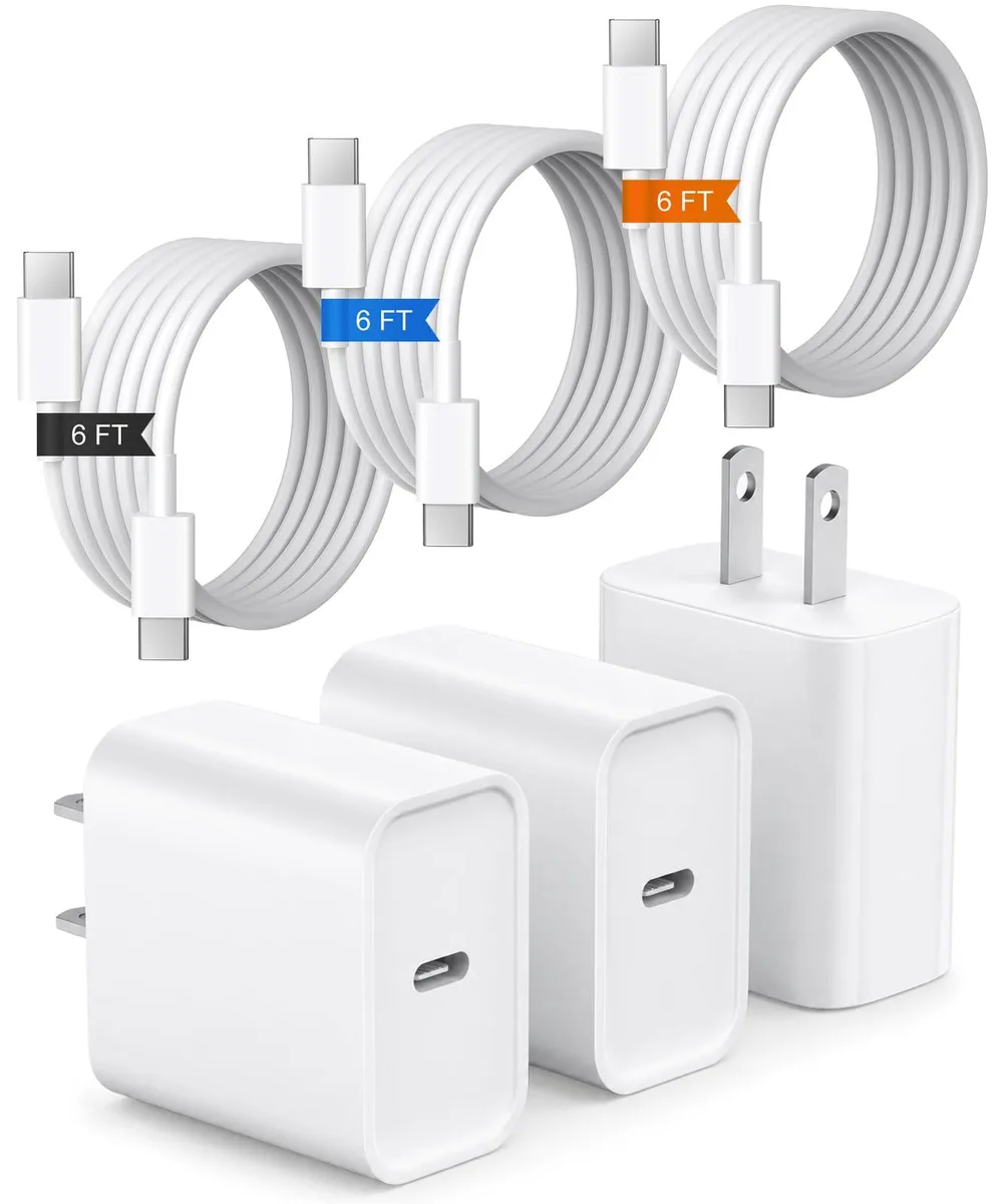 No Sew No Sew A2379 20W USB-C charger 3-pack — product photo
