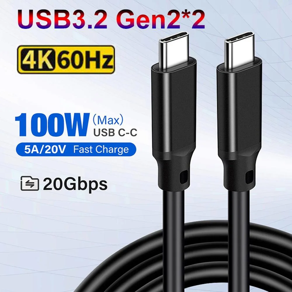 AUTYUE AUTYUE USB C to USB C Cable 10ft 20Gbps 100W Thunderbolt 3 — product photo