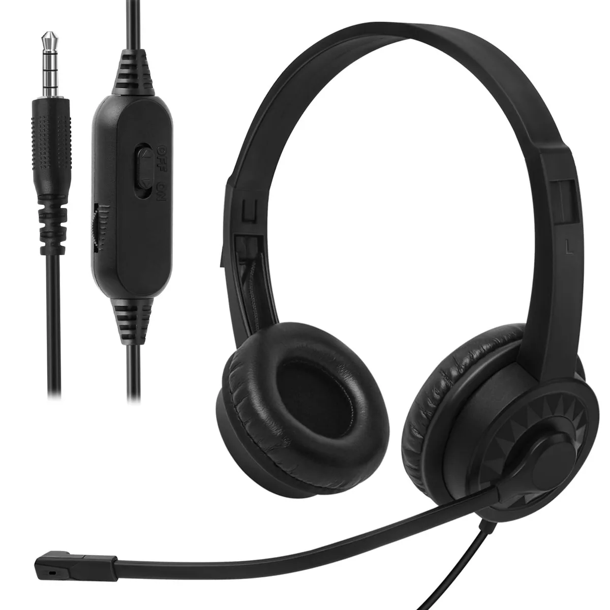  Ladont QS06 On-Ear Wired Headphones Black 3.5mm — product photo