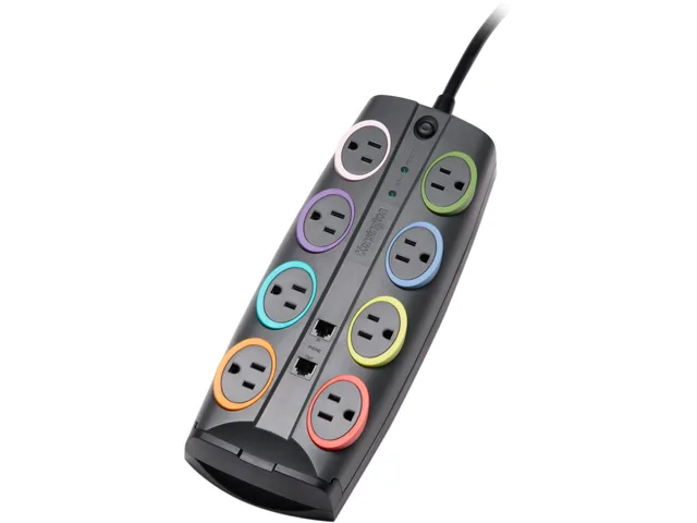 Kensington Kensington K62691NA SmartSockets 8-outlet surge protector 3090 J 8 ft — product photo