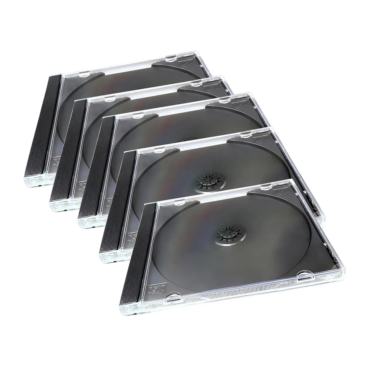  Cuymoap CAPDH2601BL-5PC 5 PCS CD Jewel Cases Black — product photo