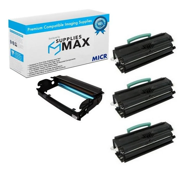 SuppliesMax SuppliesMax MICR Drum &amp; 3 High-Yield Toners for Dell 2330/2350 (30000 pg) — product photo