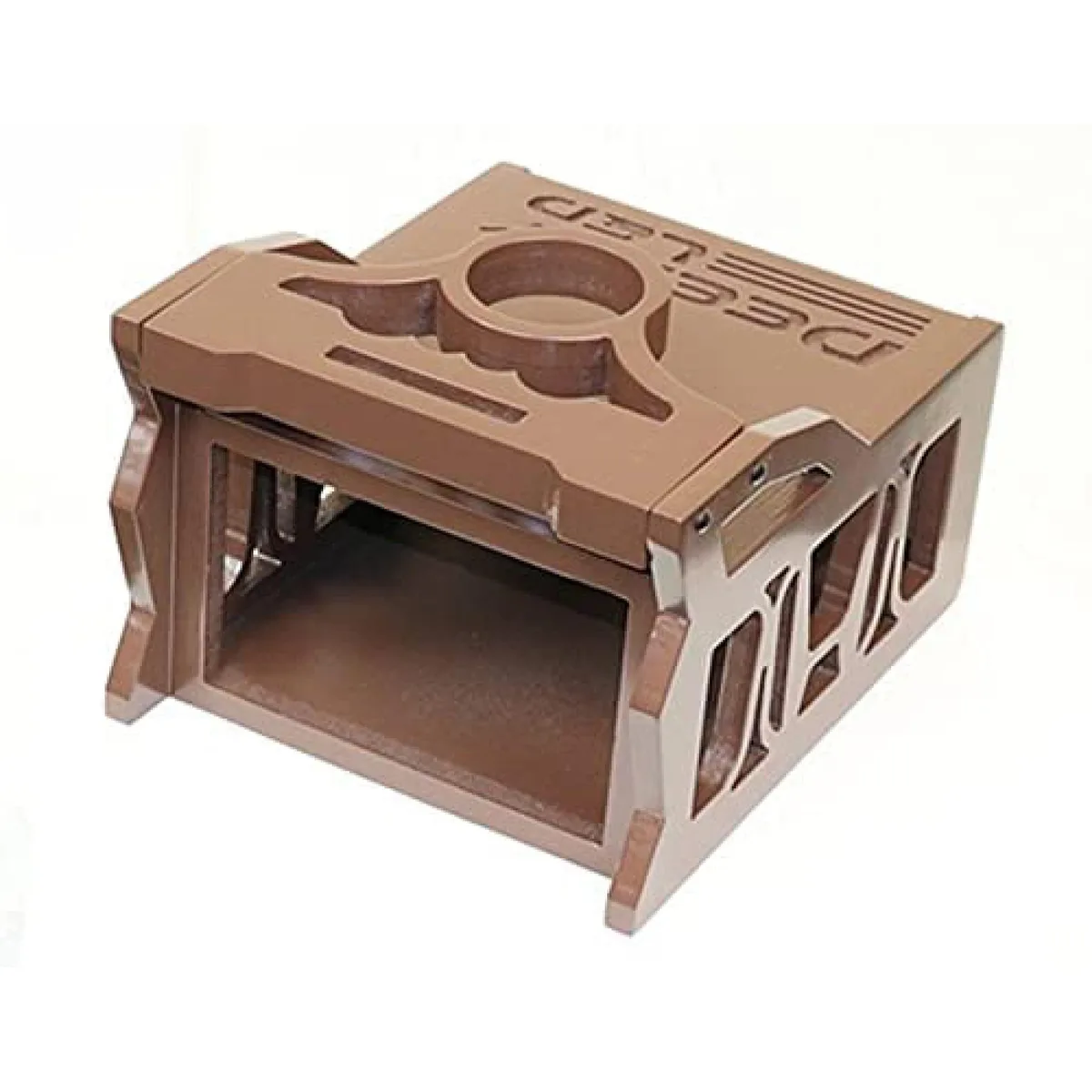 Deejay LED Deejay LED 1 DIN Space Plus 2 EQ Wooden Controller Case Brown Honda Style — product photo