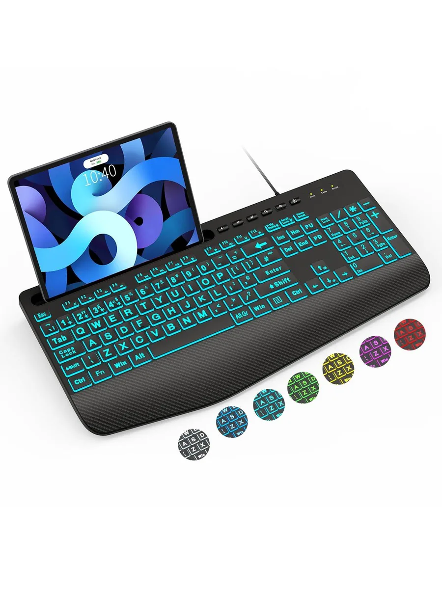  SABLUTE K21Pro Large Print Mechanical Gaming Keyboard — product photo