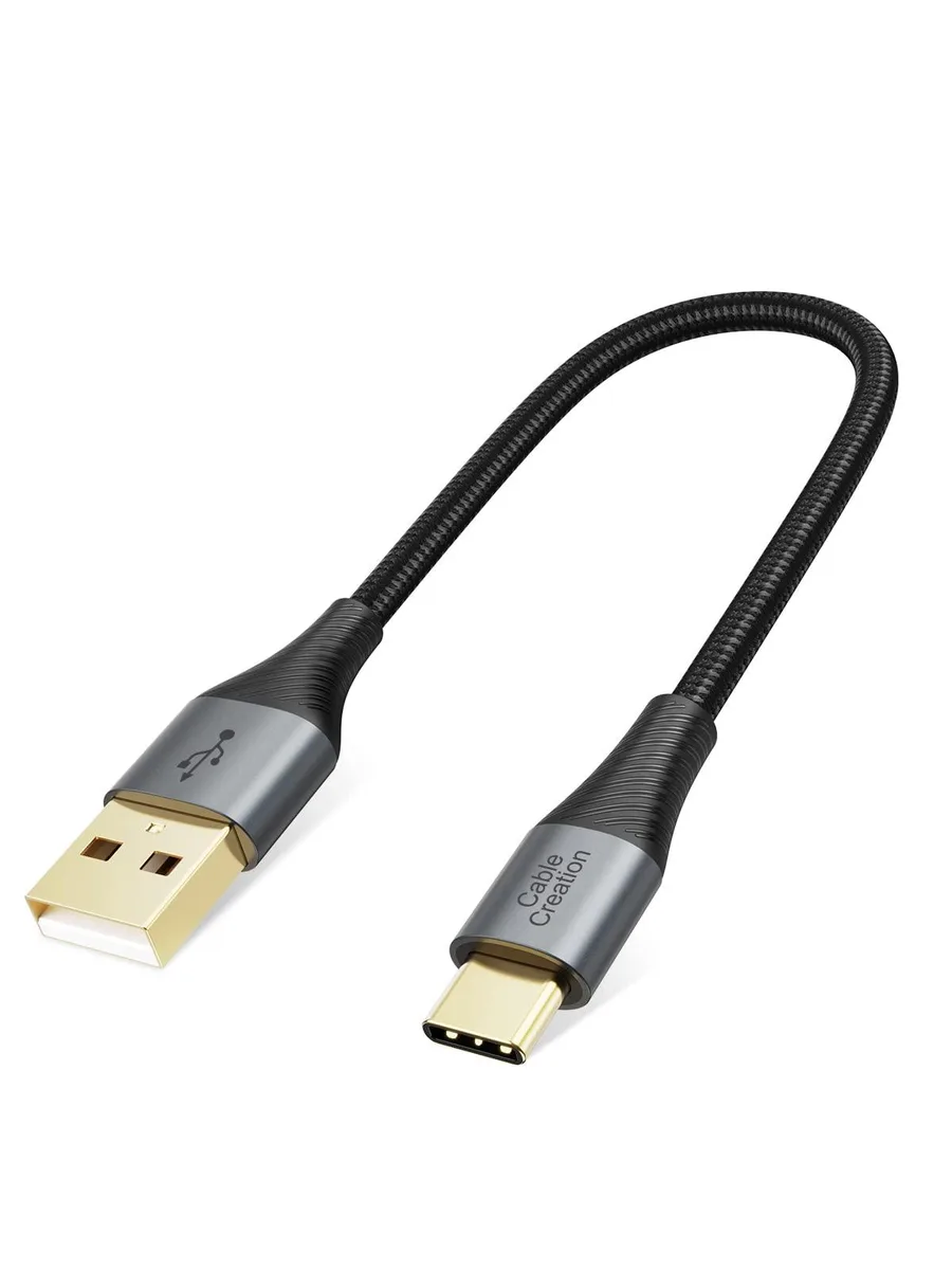 Vszerda Vszerda CC1152 USB-C to USB-A cable 0.2m grey braided 480Mbps — product photo